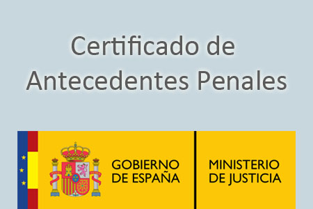 Certificat antecedents penals per treballar amb menors.